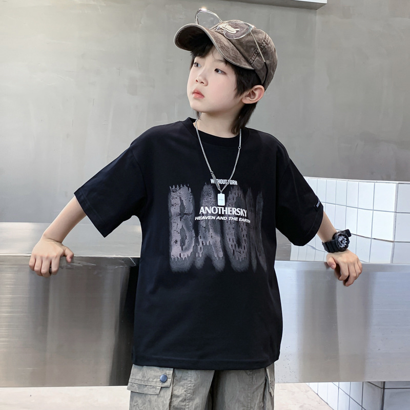 Solona Cool short-sleeved T-shirt for boys' summer 2025 new style Kids and Boys' summer cool half-sleeved top Specification image