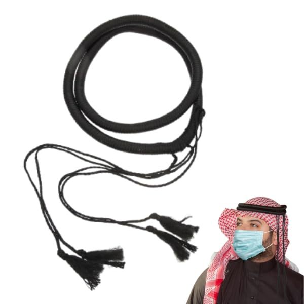 Adult Arab headband Aqel in stock, men's headscarf, Saudi Arabia, United Arab Emirates, Dubai headband manufacturer wholesale