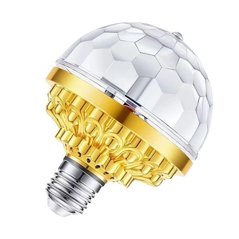 LED seven-color rotating light show, magic ball bulb, KTV flash, indoor room color light, disco stage light Item Picture