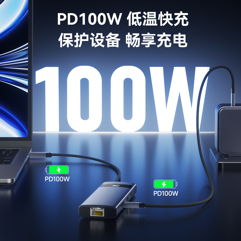 Usb C Docking Type C Expander Laptop Splitter Multi-Function Hub With Network Port details Picture