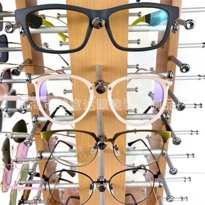 40 and 50 pairs of wood-grain rotating glasses display stands Application Scenario