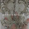 Y-shaped long luxurious hand-stitched beaded luxury wedding dress and evening gown with glass rhinestone cut pieces for clothing accessories Item Picture