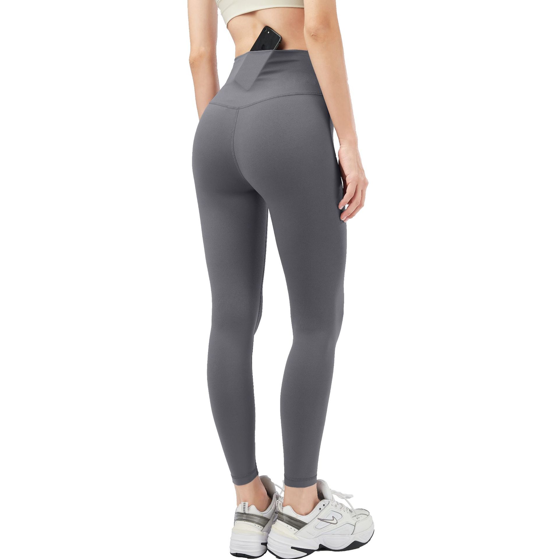 Europe And The United States Fitness Pants Women Quick Dry Sports Tight Peach Hip High Waist Hip Lift Yoga Clothing Naked Feeling Lulu Yoga Pants Specification drawing