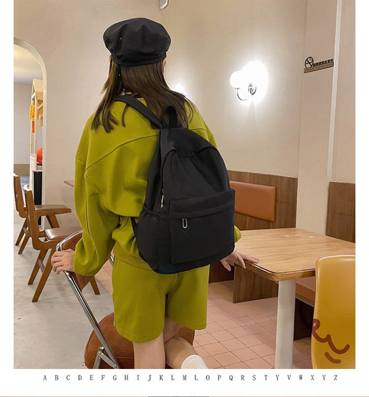 书包女日系初中生大容量学院风背包简约休闲户外双肩包高中书包女详情31