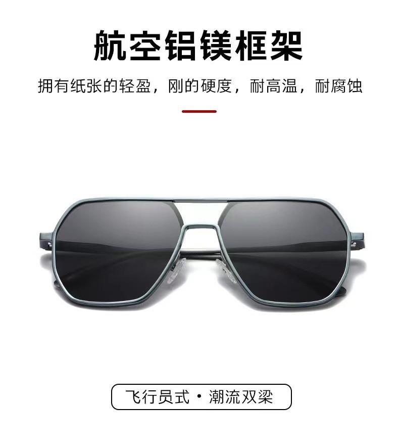 铝镁偏光太阳镜uv400日夜两用变色眼镜户外驾驶男士墨镜高级感详情4
