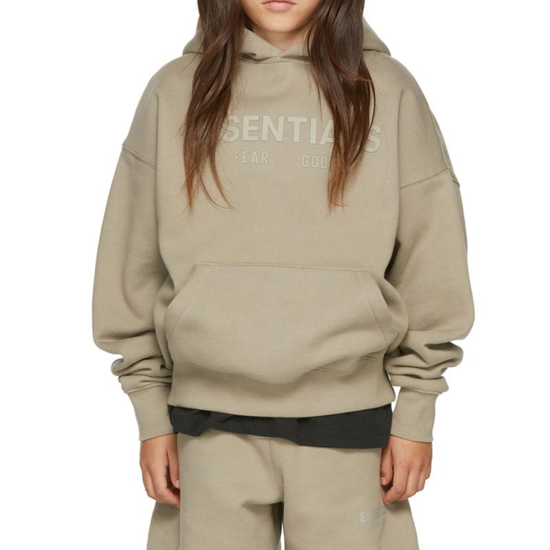 ESSENTIALS children's autumn and winter plus fleece casual children's wear boys and girls new hoodie for children pullover Item Picture