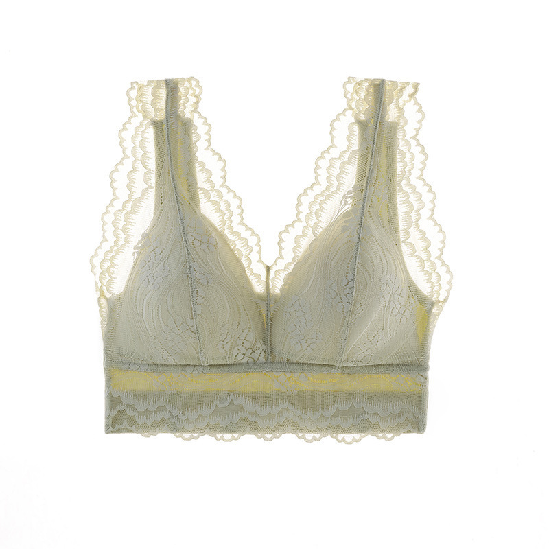 Summer Breast Wrap French Lace Underwear Beauty Back Integrated Fixed Cup Vest Female Inside And Outside To Wear All Match Chest Item Picture