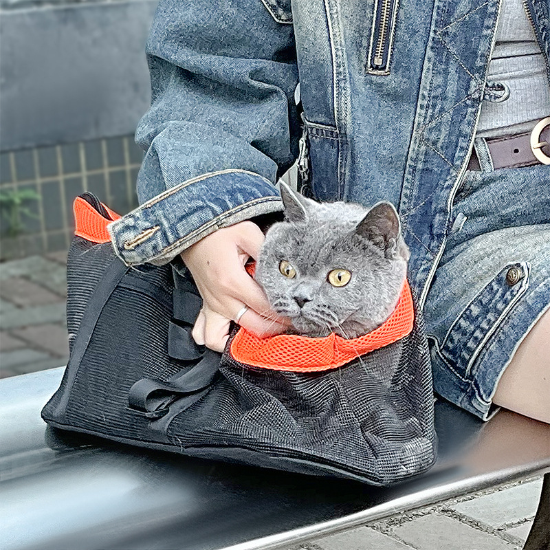 Pet supplies, dog backpacks, small portable dog bags, handbags, single-shoulder foldable cat bags, Amazon
