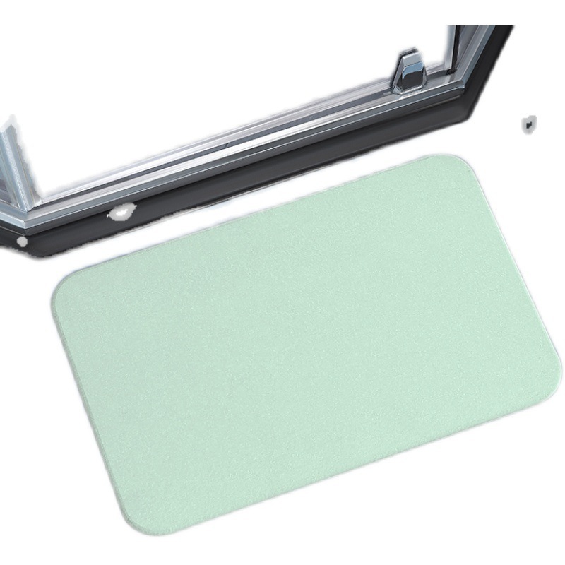 硅藻泥地垫吸白底实物图