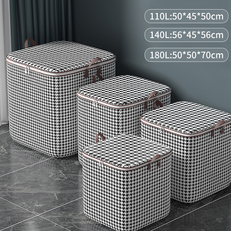 Quilt Storage Bag Household Moisture-Proof Clothing Cotton Quilt Storage Box Foldable Large Moving Luggage Storage Bag