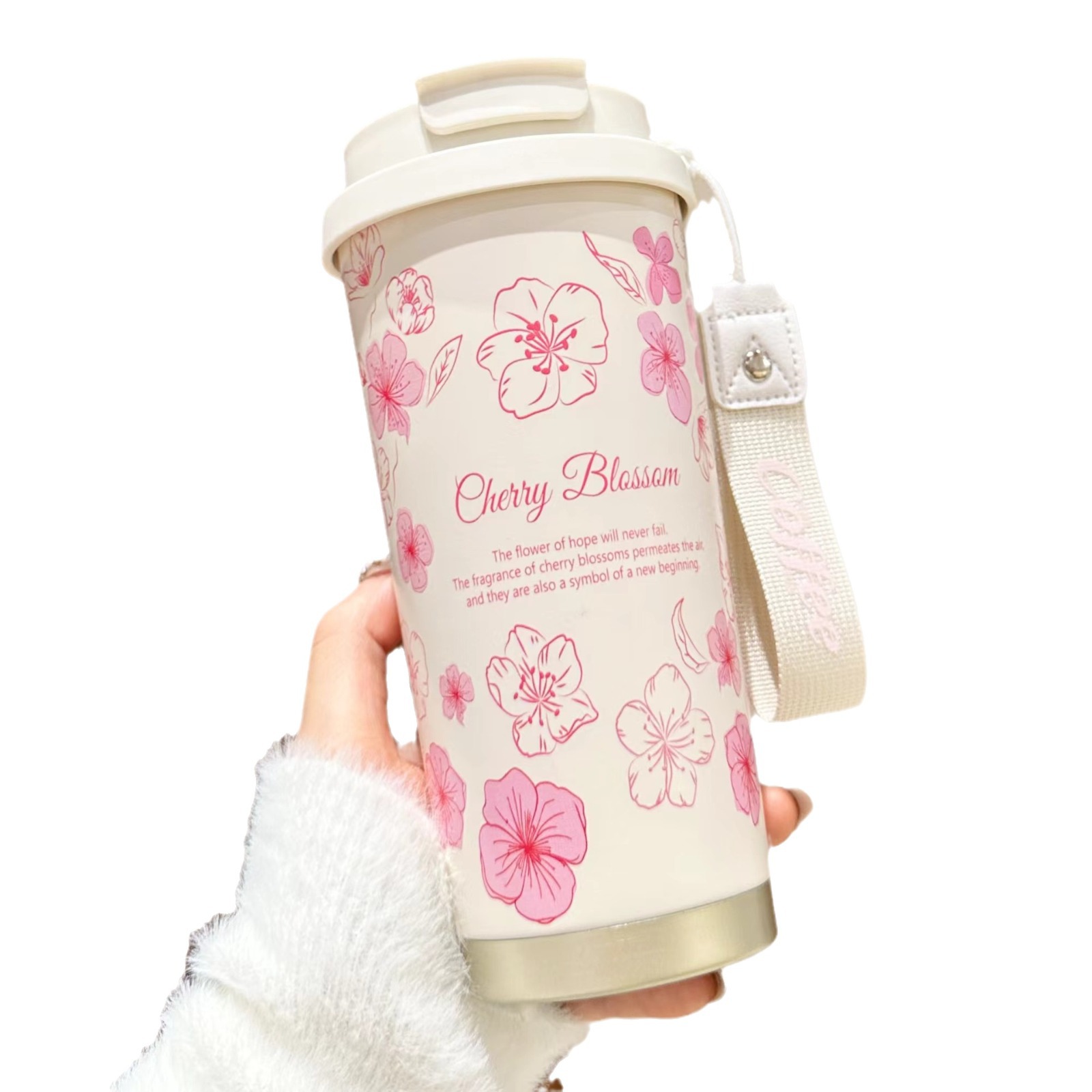 保温杯/水杯/杯子/保温杯可爱/宝宝保温杯子防摔白底实物图