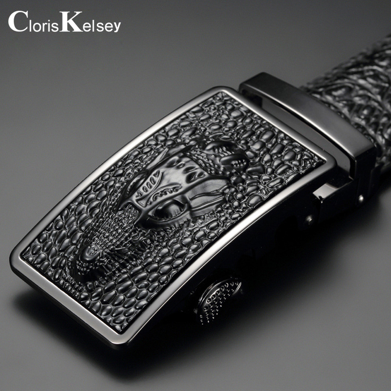Men's Leather Cowhide Belt Crocodile Belt Men's Belt Wholesale Automatic Buckle Belt Micro For Manufacturers In Stock Application Scenario