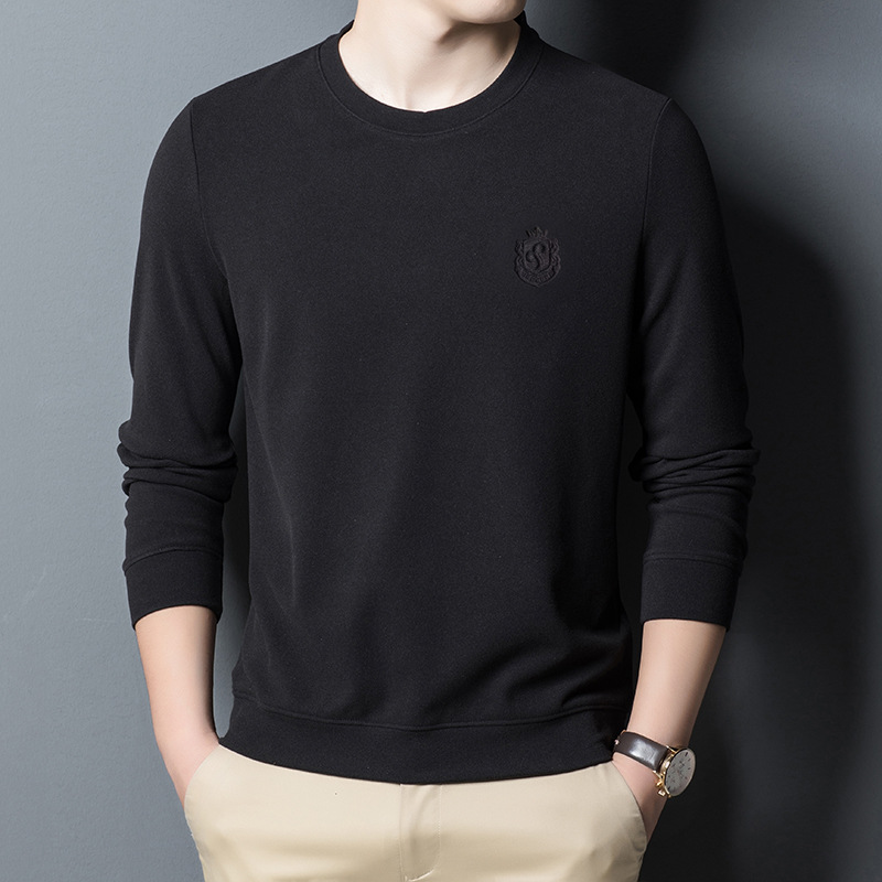 Nano Fleece 2022 New long-sleeved T-shirt men's hoodie Men's autumn men's business wear loose commuting Specification image