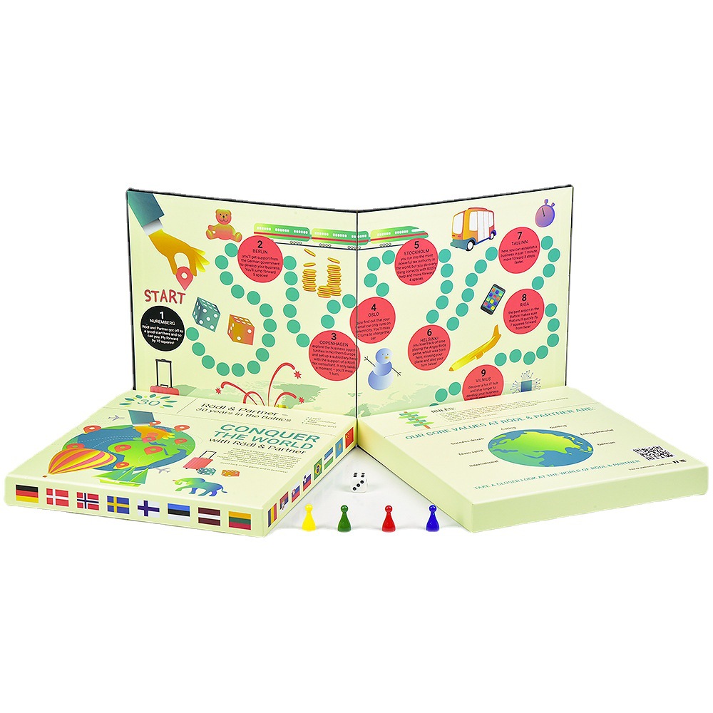 Custom Table Games Fun Desktop Interactive Paper Toy Set Foldable With Board Thickened Board Games Item Picture