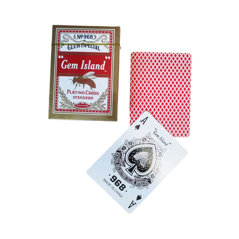 小蜜蜂品质Gem Island 扑克现货赌场质量棋牌室俱乐部专用扑克详情图4