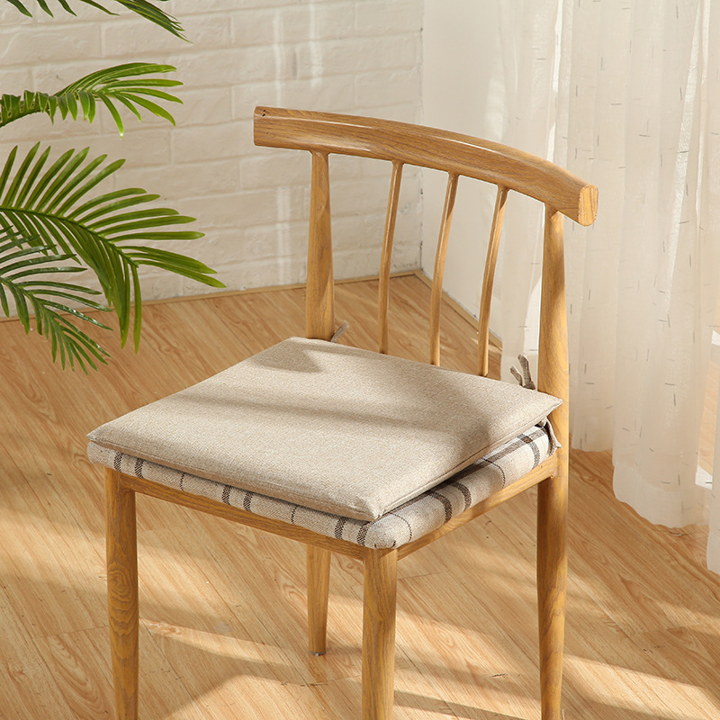 棉麻坐垫纯色产品图
