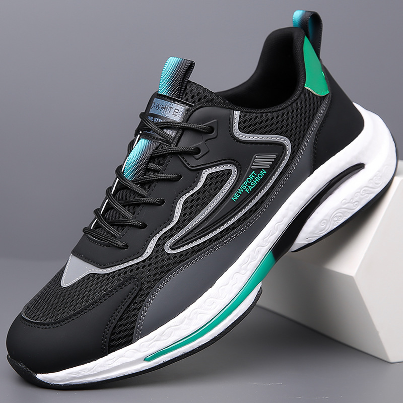 Brand men's shoes 2025 Spring/Summer new style mesh breathable leather waterproof, anti-slip, wear-resistant shoes lightweight shock-absorbing sports shoes Application Scenario