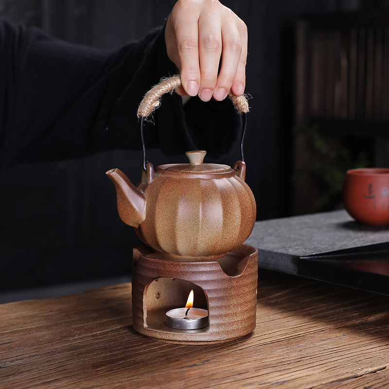 蜡烛煮茶炉子加热壶底座花茶壶防柴烧保温陶瓷茶炉酒店餐厅温茶器
