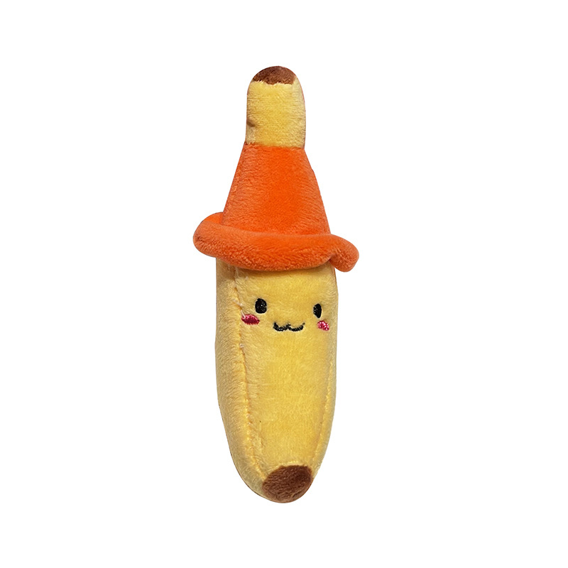 Japanese and Korean small banana plush toys, hats, small banana strings, small pendants, mobile phone and backpack decorations Item Picture