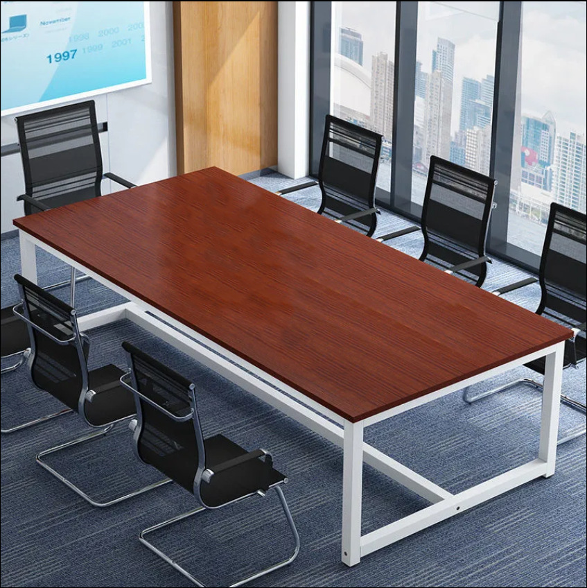 Conference table, simple long table, small, simple and modern office furniture, training table, negotiation and reception long office desks and chairs Application Scenario