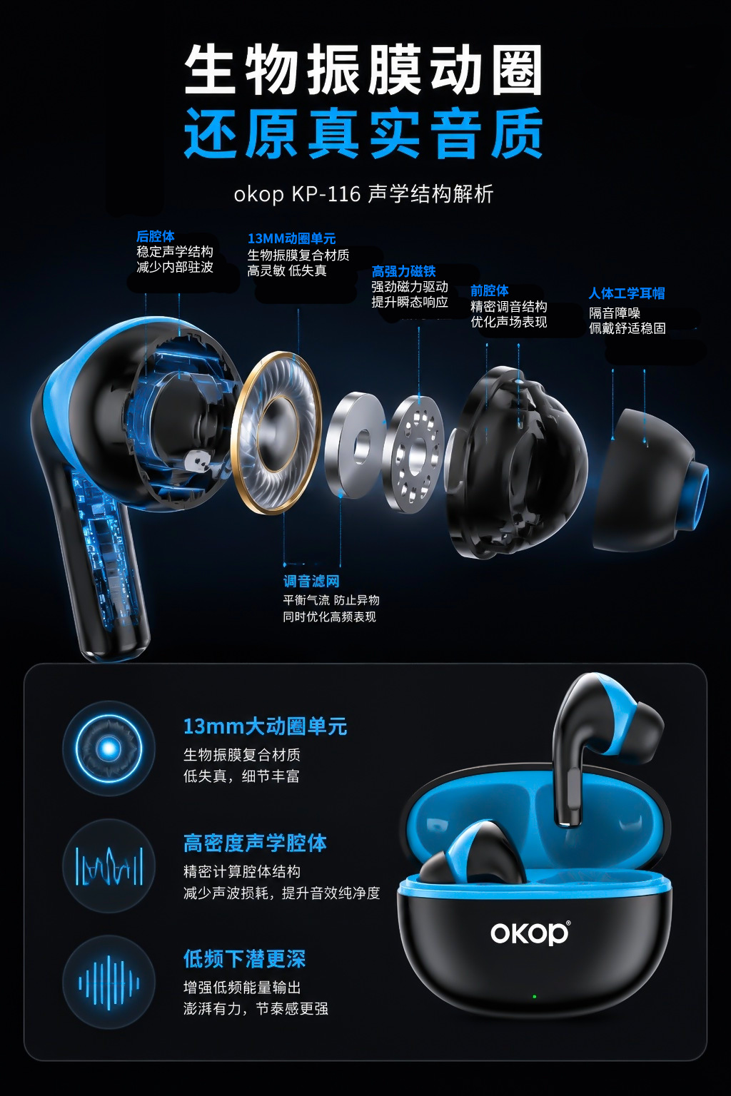 Новая игра для беспроводных беспроводных беспроводных bluetooth sports, которая была слишком длинной и продолжительной, была слишком высокой для внешнего вида pic 5