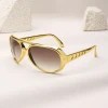 New gold-plated retro Elvis Presley funny glasses birthday jc dance party Festival party decoration prop glasses details Picture
