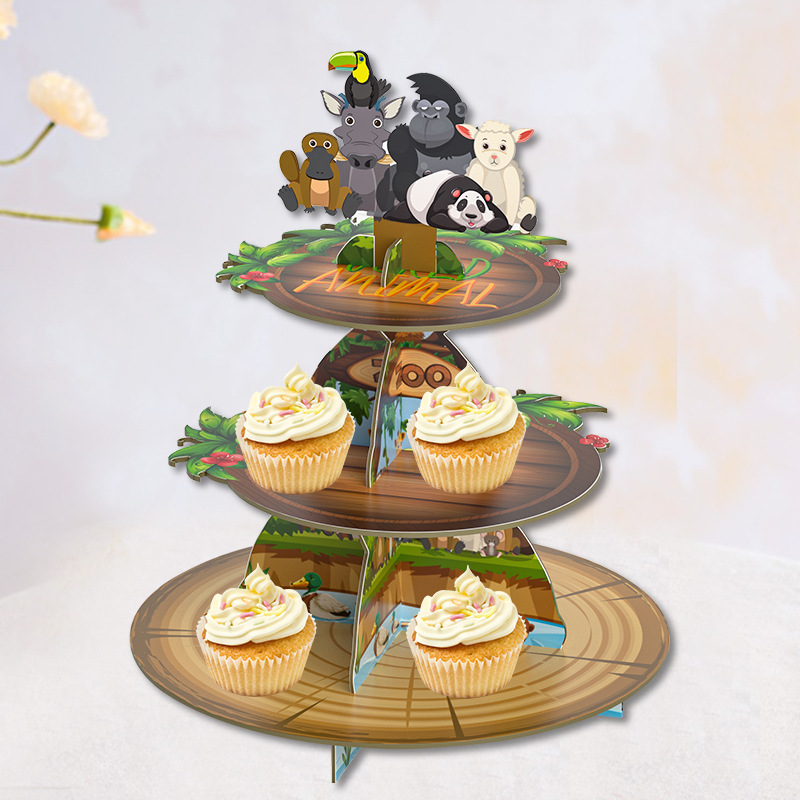 Paper Creative Multi-Layer Paper Cake Stand Collapsible Disc Disposable Baked Treats Stand For Party Decorations Application Scenario