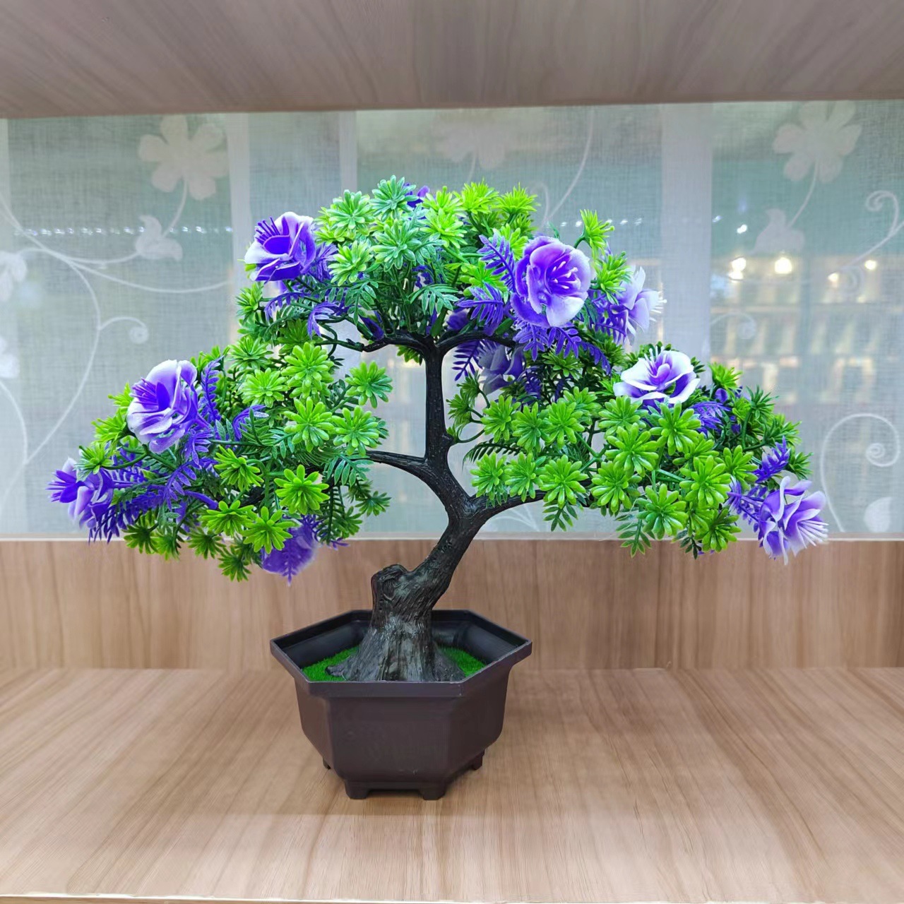 Hongsheng Simulation Process Creative Simulation Welcome Pine Home Green Plants Decoration Hotel Decoration Simulation Process Item Picture