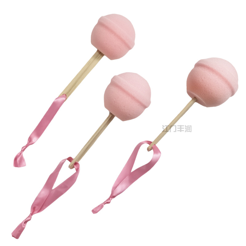 Customized new lollipop sponge foaming cleaning bath sponge bubble bath water-absorbing, mud-scrubbing and scrubbing magic tool details Picture