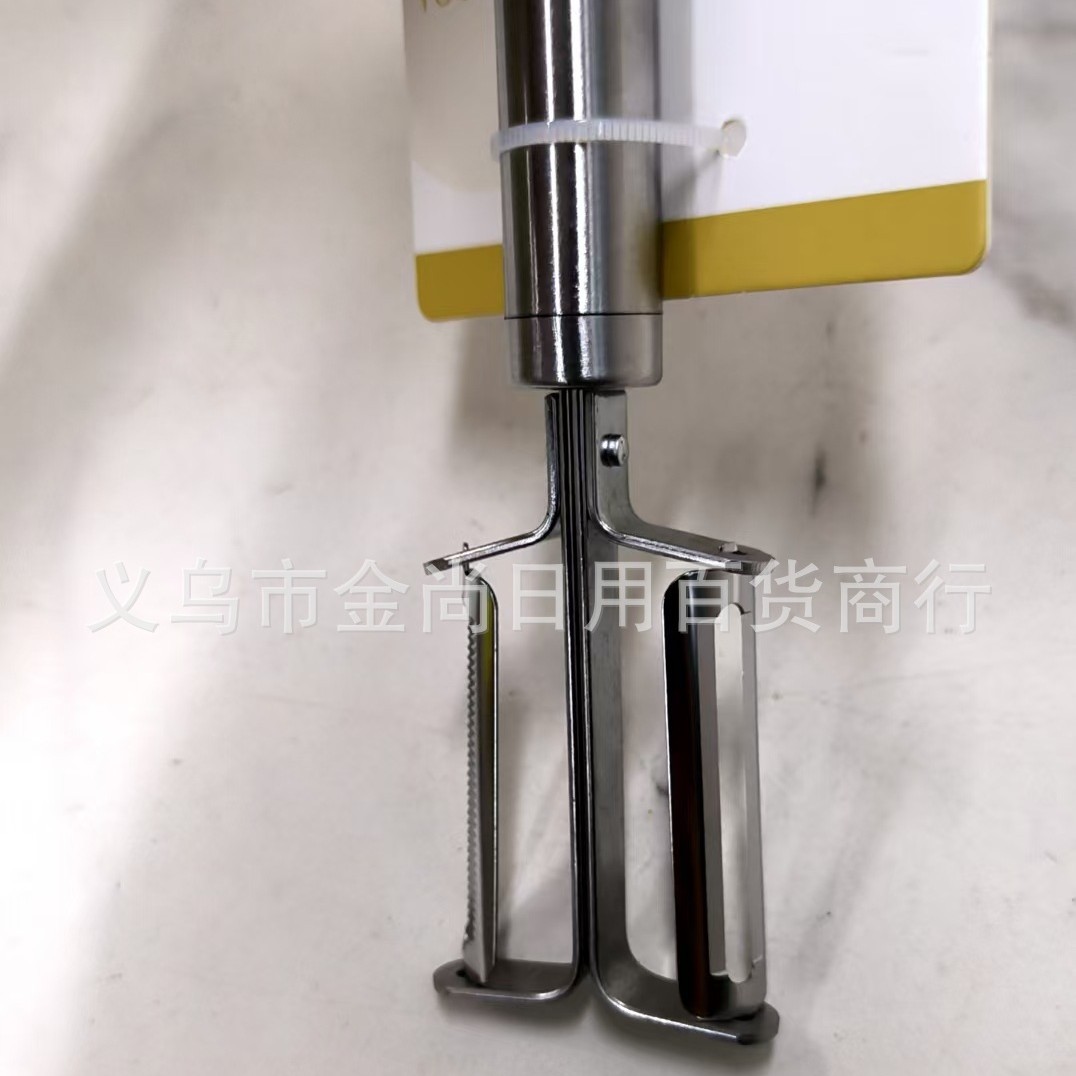 Stainless steel multi-functional fruit peeler, double-sided planer, peeler, wire drawing and peeling, multi-purpose pulling and planing wholesale Specification drawing