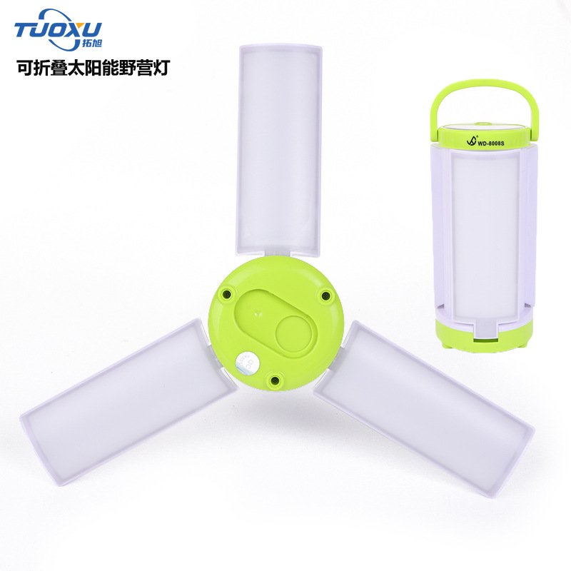 Solar-Powered Charging Camping Lamp, Outdoor Camping Led Lighting Lamp, Folding And Hanging Tent Light Strip, Output Emergency Light