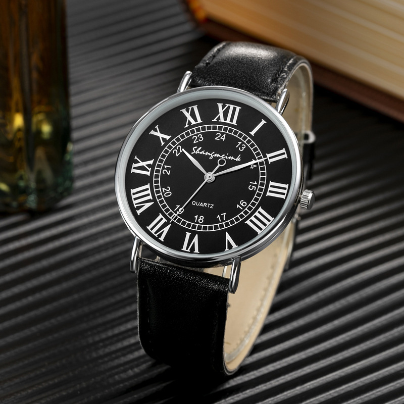 Manufacturers Wholesale Watches Men's Belt Men's Watch Thin Simple Business Casual Fashion Quartz Watch Men's Watch details Picture
