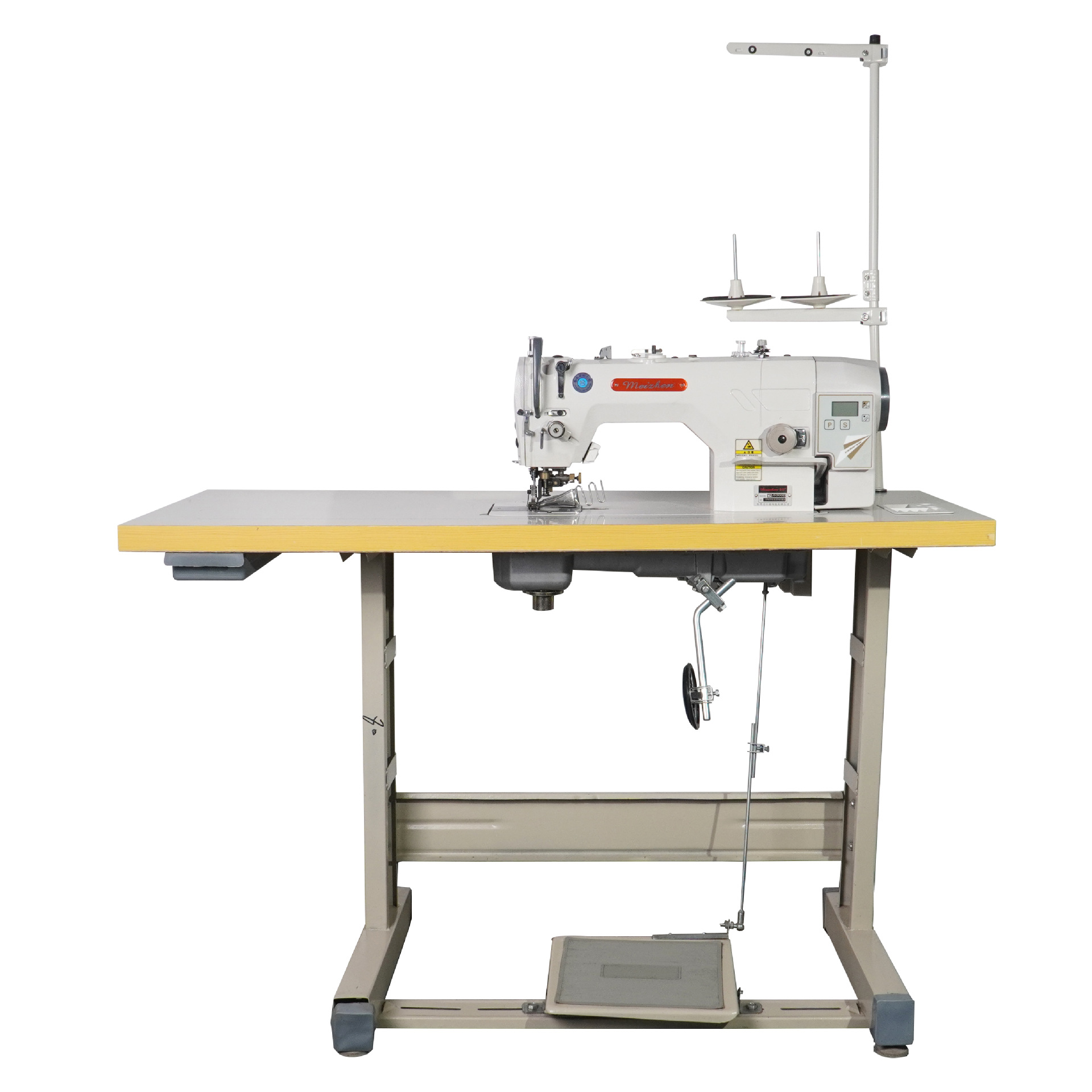 Thin material cutting and packaging integrated direct drive 5300D automatic thread cutting sewing machine, computerized flat sewing machine, high-speed automatic flat sewing equipment details Picture