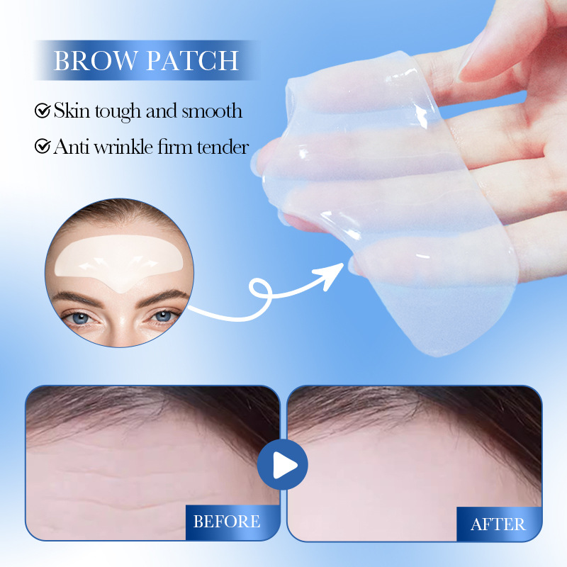 All-english SADOER Hyaluronic Acid Collagen Firming Forehead Patches for improving forehead wrinkles. Cross-border export wholesale exclusively for export Application Scenario