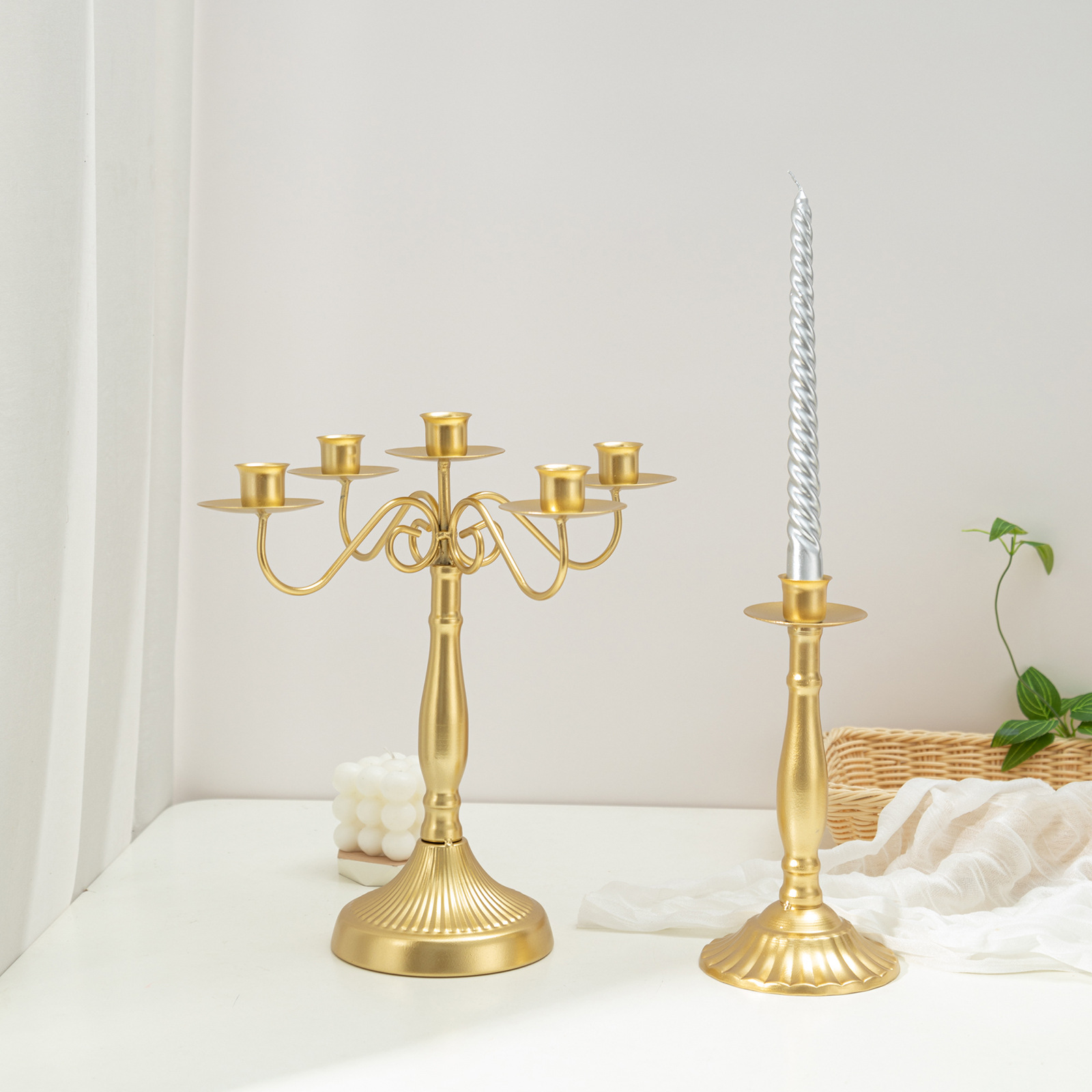 Nordic Romantic Candlelight Dinner Props Table Decoration Household Modern Simple Light Luxury Candle Table Decoration