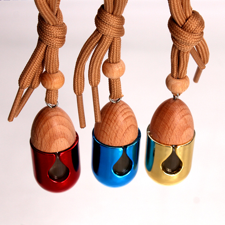 7ml teardrop-shaped perfume bottle, wooden cap with lanyard, car pendant, aromatherapy bottle, small pendant, essential oil portioned bottle