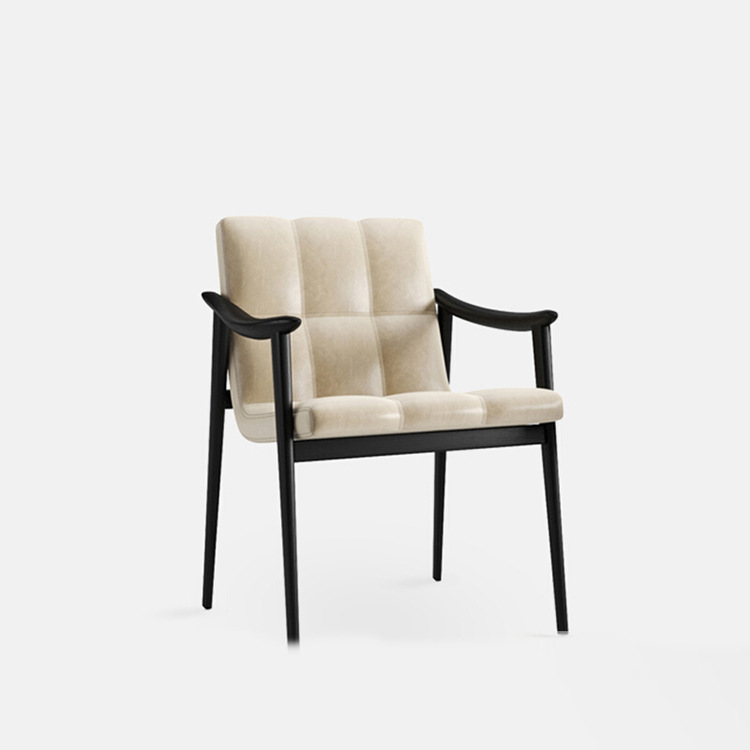 Dining chair Home solid wood chair Nordic modern simple desk chair Italian light luxury designer chair