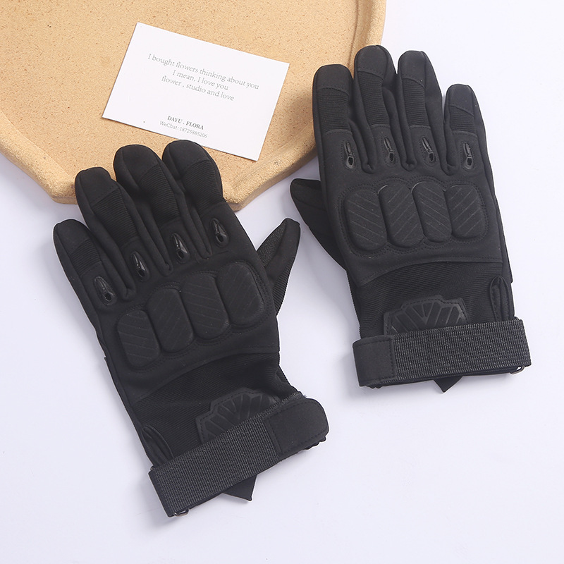 Military Fan Tactical Sports Gloves Soft Shell Protective Pad Long Finger Touch Screen Combat Anti-Slip Outdoor Military Fan Cycling Gloves Male Application Scenario
