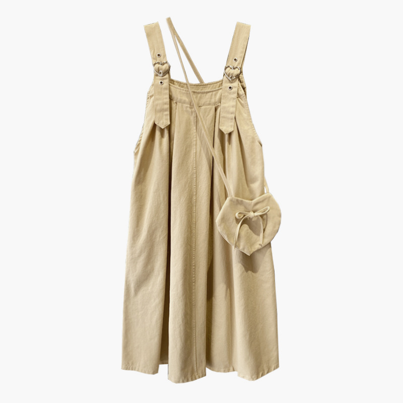 A youthful and fresh Japanese-style sweet and cute strappy dress, a new summer 2024 loose, slimming and versatile dress Item Picture