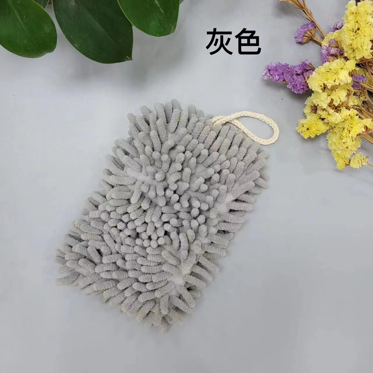 【LOVELY HOME】【 Chi Jia 】 Chenier handball hanging Absorbent Towel Thickened Kitchen quick-drying towel Hand Towel Bathroom Functional towel Item Picture