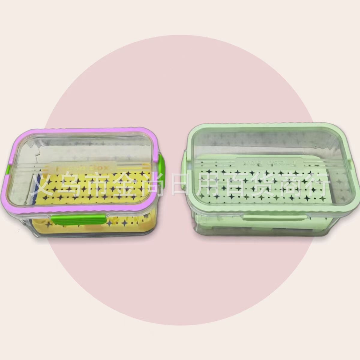 Spring outing large-capacity bento box, student transparent fruit and food sealed storage box, portable food preservation box for outdoor use Item Picture