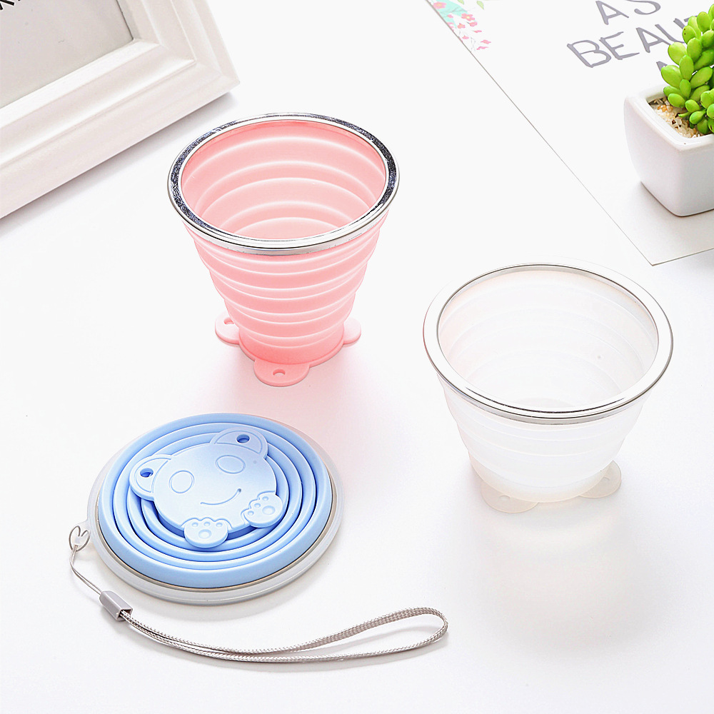 Silicone Folding Cup Silicone Folding Cup Multi-Functional Outdoor Portable Telescopic Cup Silicone Drinking Cup