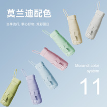 Summer flat 60% fold mini pocket sun umbrella ultra light pocket sunshade umbrella can print logo