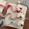 This Korean-style cartoon cute animal plush lanyard is a versatile children's hairpin storage strap and can also be used to decorate the room as a hanging accessory Specification image