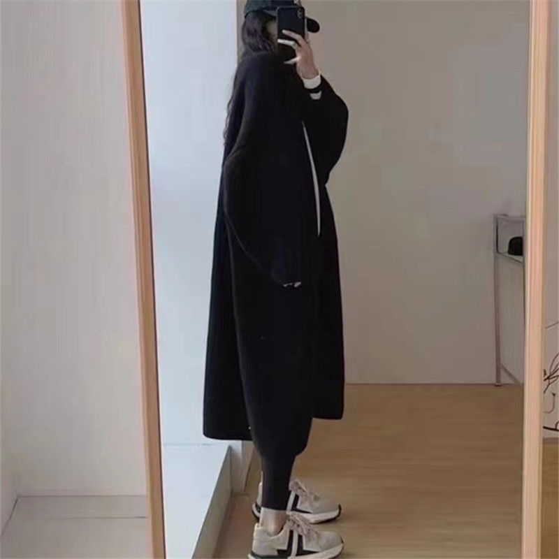 Knitted sweater women's 2022 autumn Women's wear loose, elegant, long cardigan, fashionable, versatile and slimming sweater jacket wholesale Application Scenario