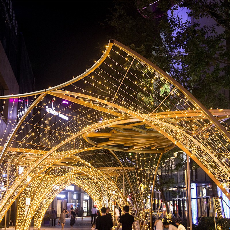 LED灯串户外庭院满天星防水彩灯圣诞婚庆串灯节日露营氛围灯图