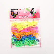 Dollar store children's rubber band Disposable rubber band children's rubber band bag color rubber band