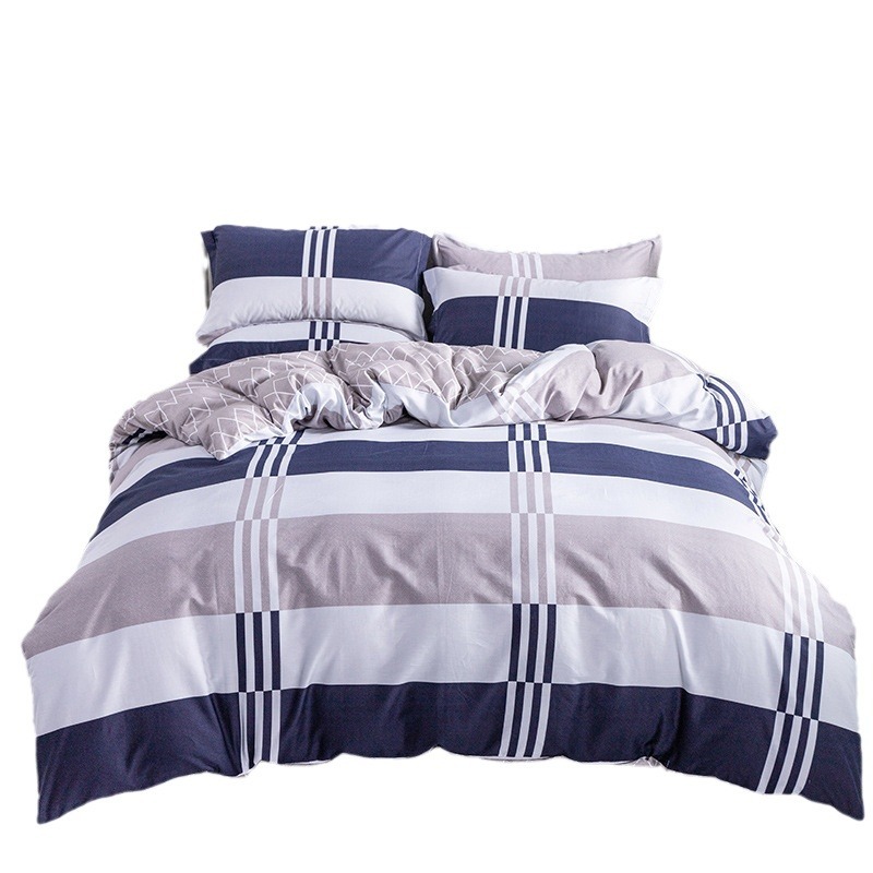 Ins-style pure cotton four-piece bedding set, all-cotton bed sheets and duvet covers, student dormitory Item Picture