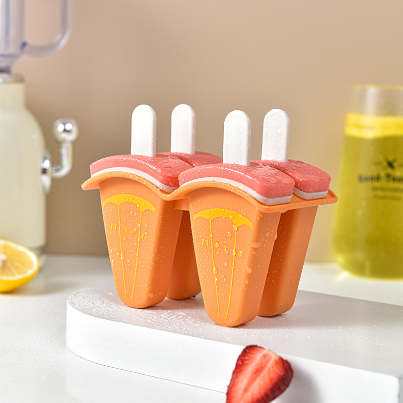 Summer Watermelon Cartoon Ice Cream Diy Plastic Ice Mold Ice Box Home Ice Lattice Popsicle Ice Cream Mold Manufacturers Specification drawing