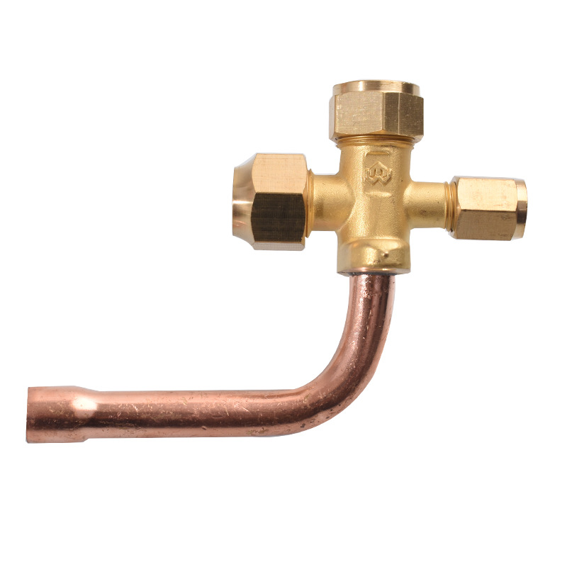 Air conditioning stop valve, three-way valve, outdoor unit high and low pressure valve, air conditioning refrigerant fluorine addition valve, air conditioning refrigeration accessories Application Scenario